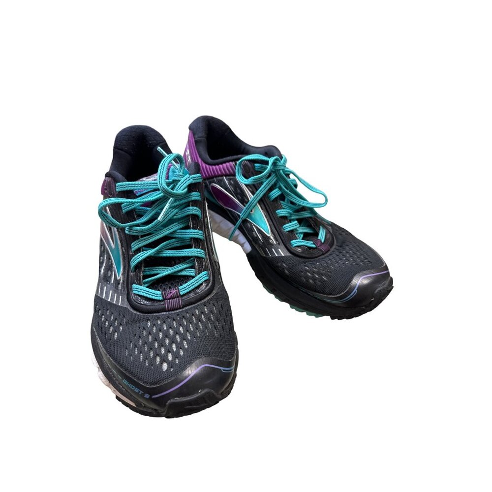 Brooks Ghost women’s black pink running shoes sneakers size 8 SKU 3824 - Picture 1 of 14